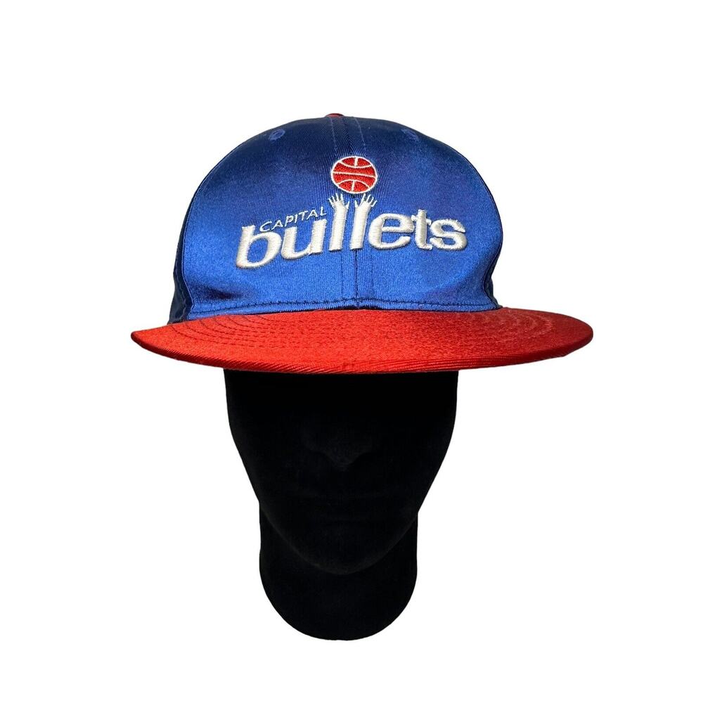 Capital DC Washington Bullets Wizards Hat NBA Hardwood Classics Fitted Cap 7.5